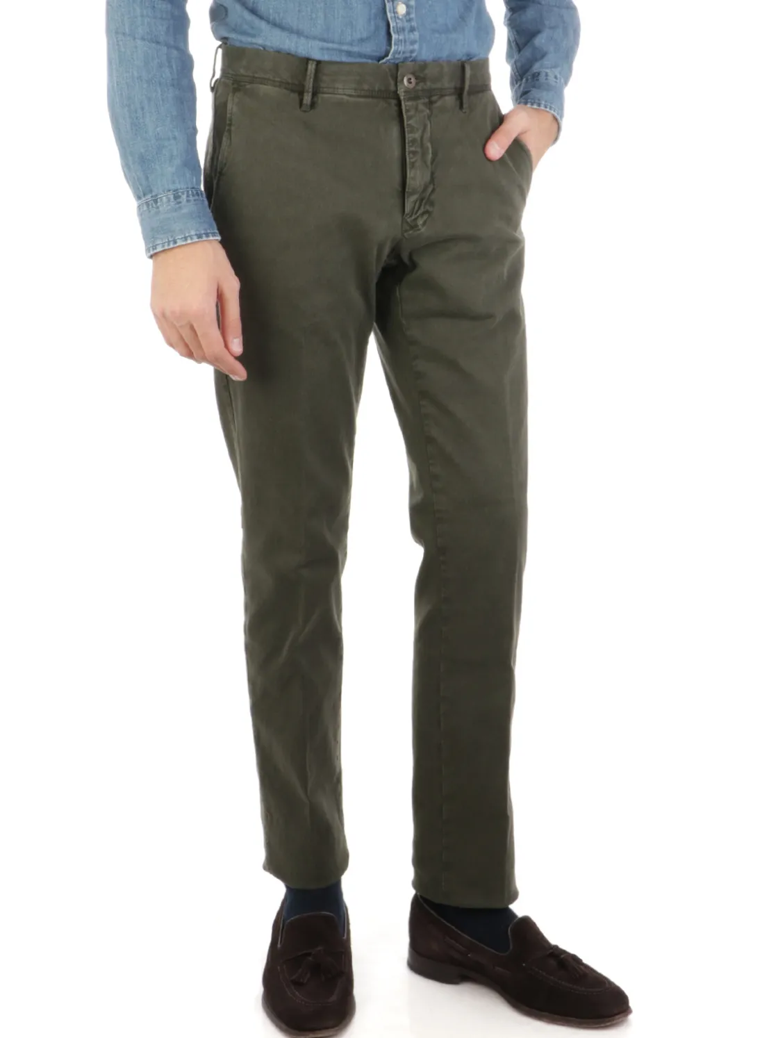 Incotex | Pantalone Uomo in Cotone Stretch>Uomo Pantaloni