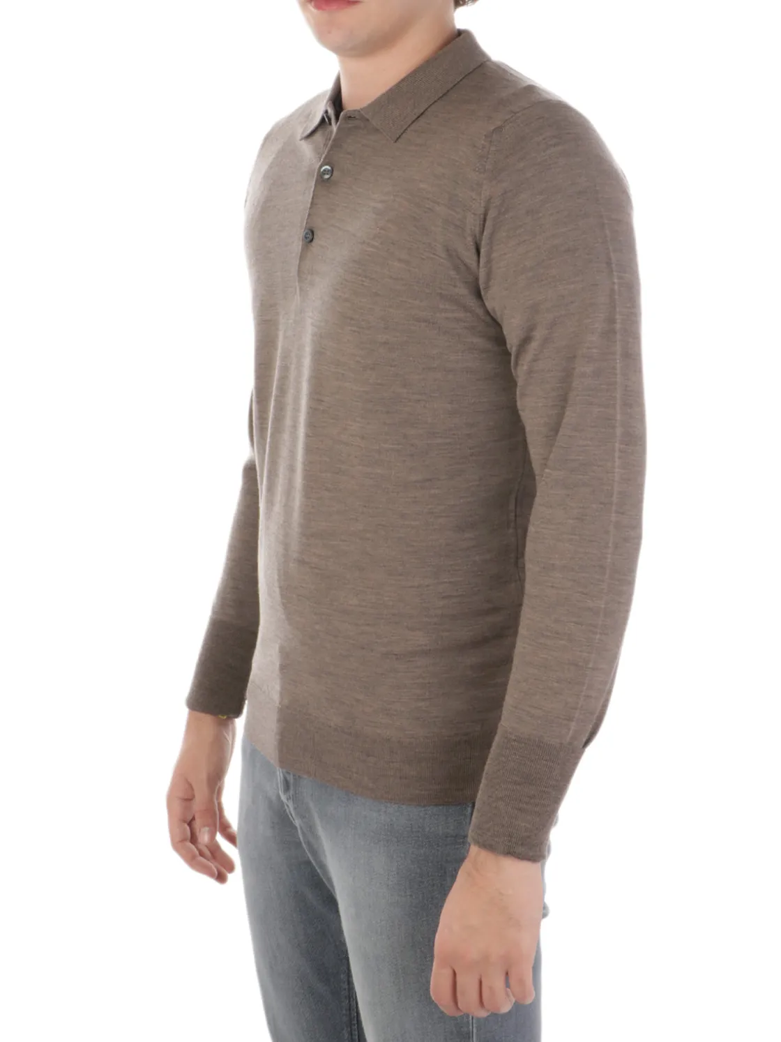 John Smedley | Polo Uomo Manica Lunga Cotswold>Uomo Maglie