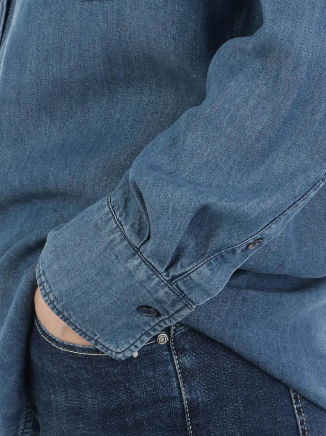 Kiltie | Camicia Donna Soleil in Denim>Donna Camicie