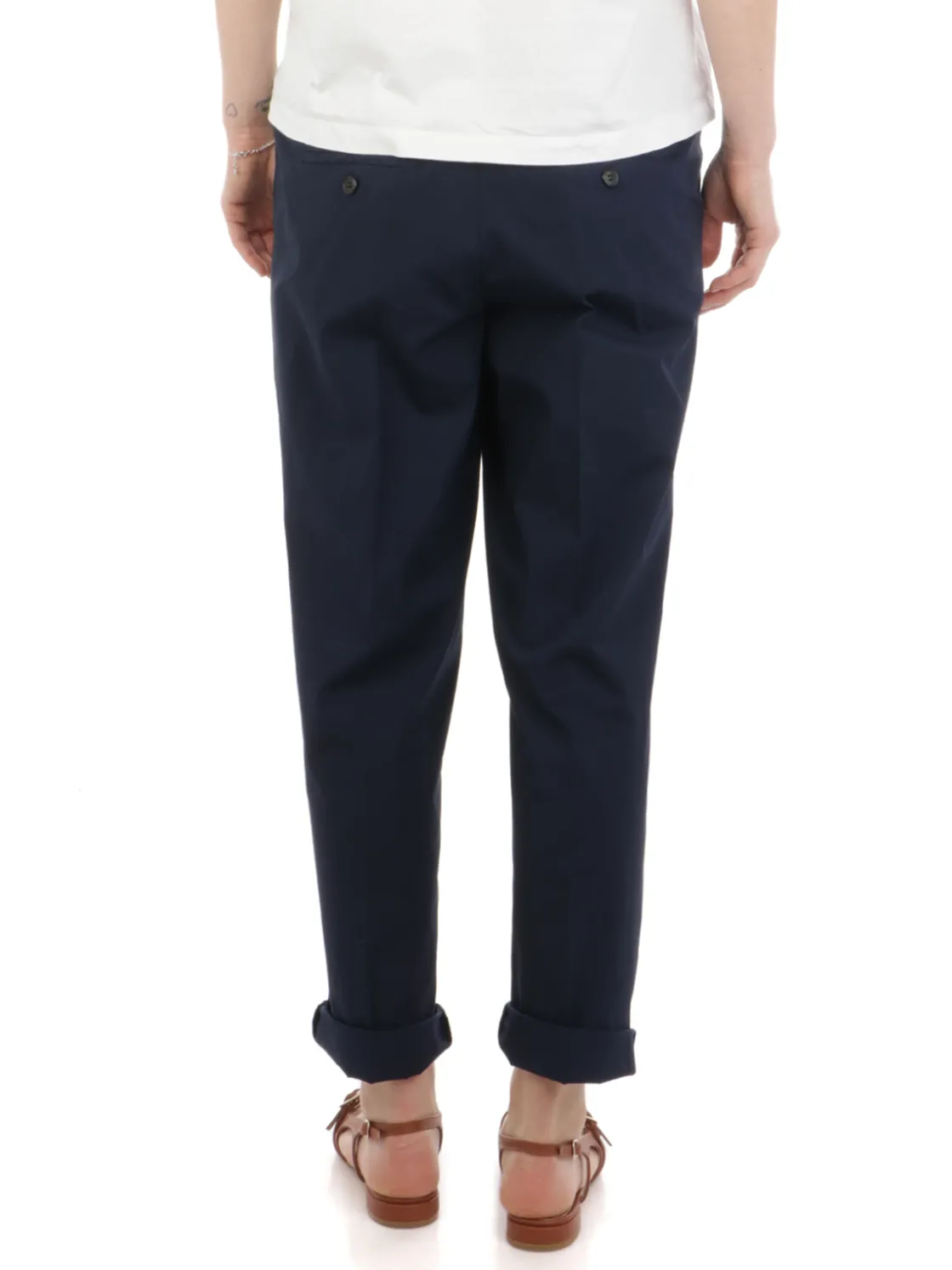 Kiltie | Pantaloni Donna George in Cotone>Donna Pantaloni