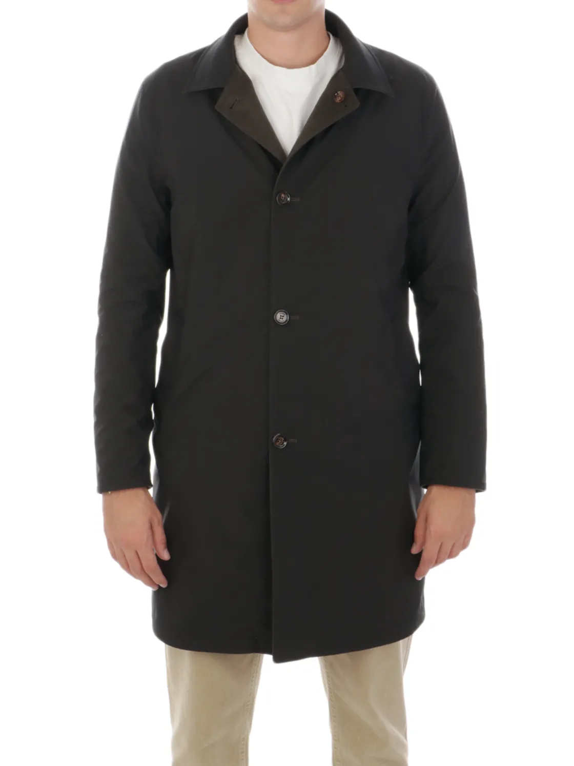 Kired | Soprabito Uomo Reversibile in Cashmere>Uomo Cappotti E Trench