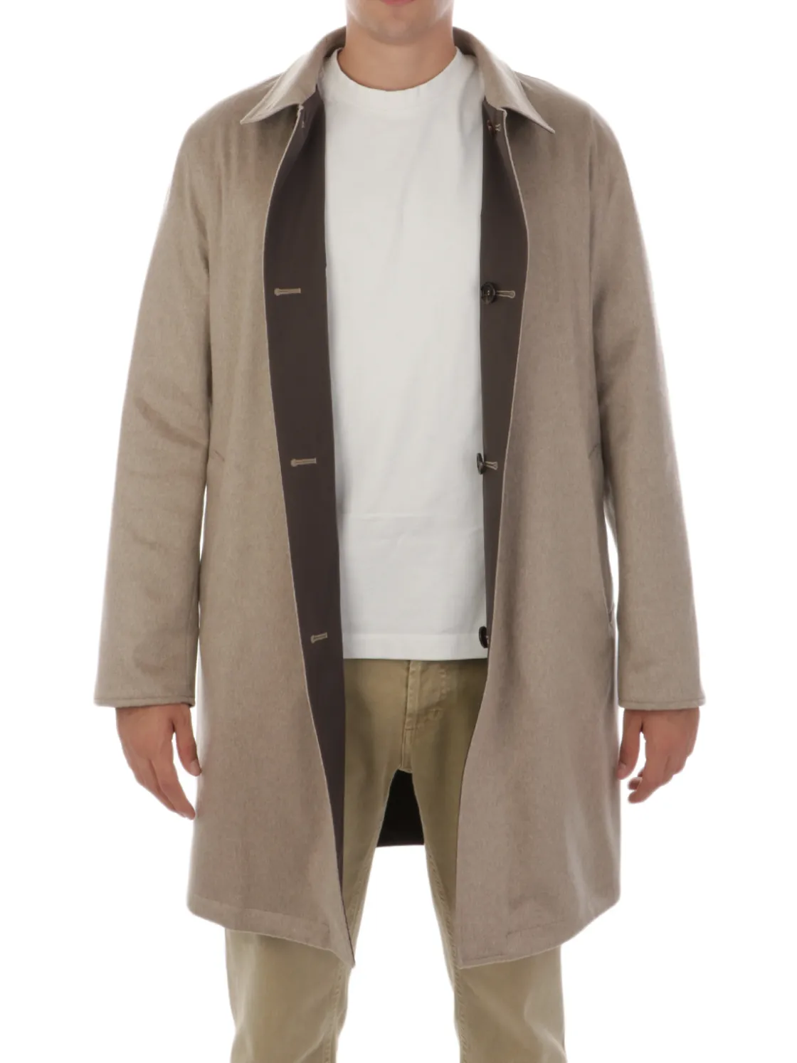 Kired | Soprabito Uomo Reversibile in Cashmere>Uomo Cappotti E Trench
