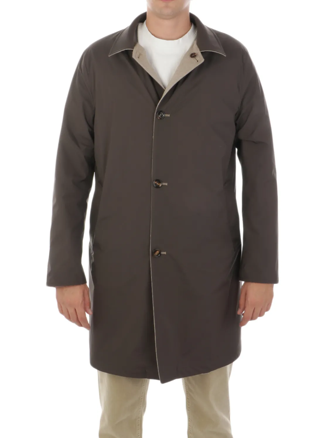 Kired | Soprabito Uomo Reversibile in Cashmere>Uomo Cappotti E Trench
