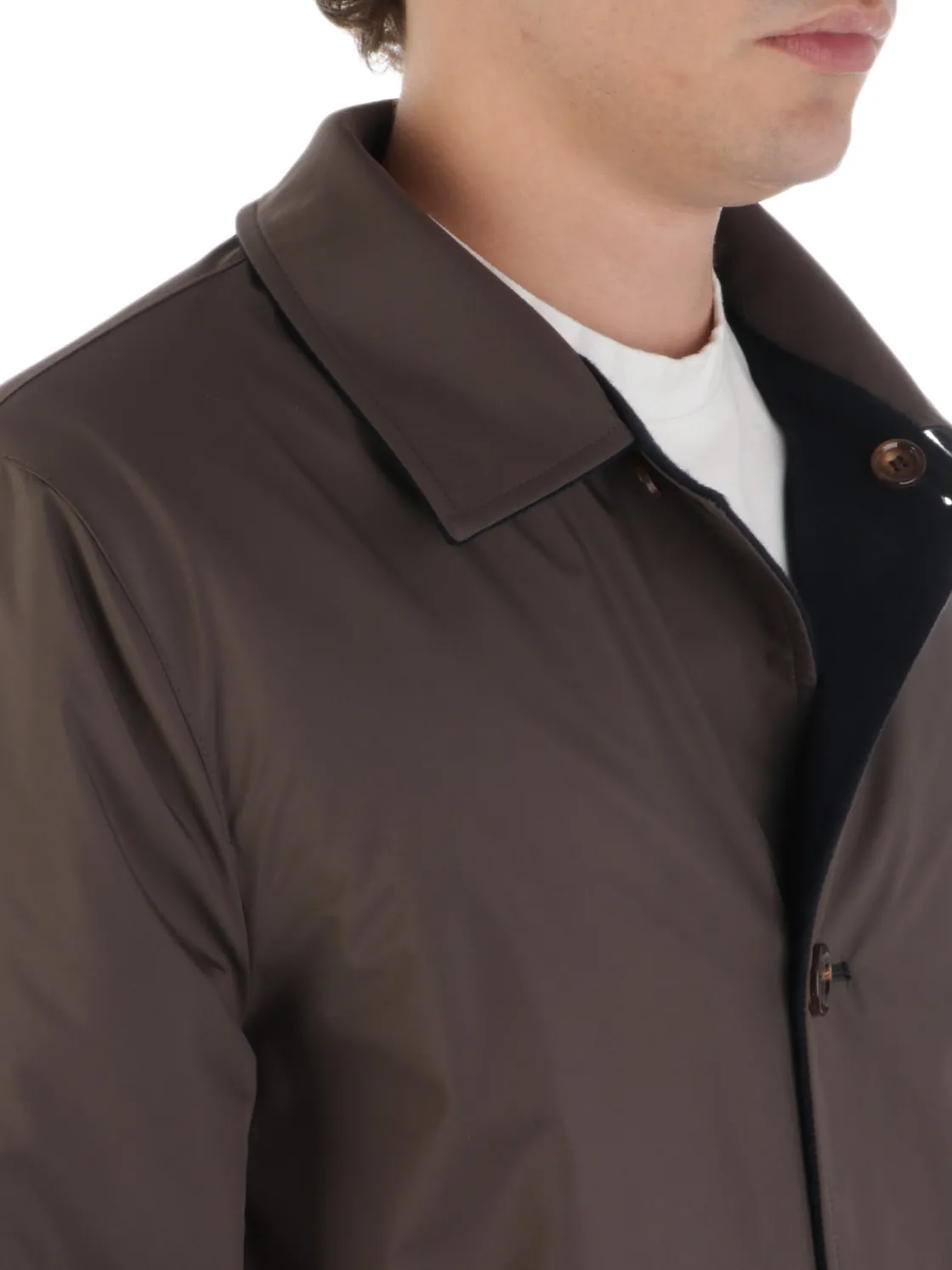 Kired | Soprabito Uomo Reversibile in Cashmere>Uomo Cappotti E Trench