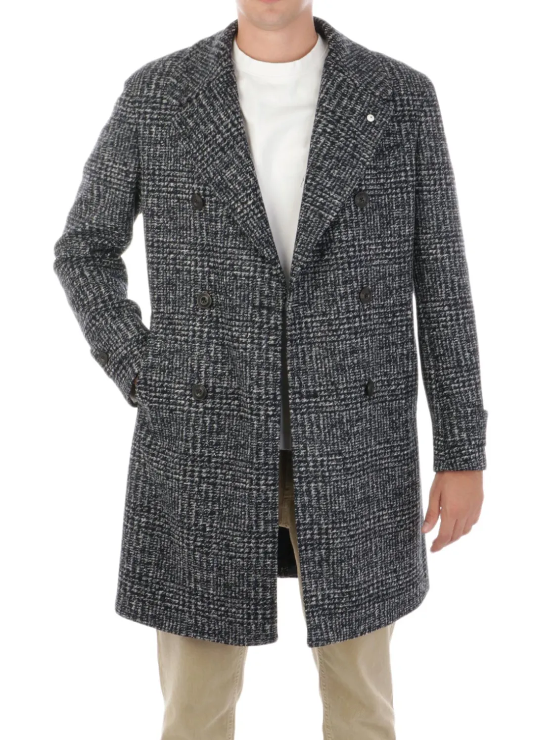 LBM 1911 | Cappotto Uomo Doppiopetto Principe di Galles>Uomo Cappotti E Trench