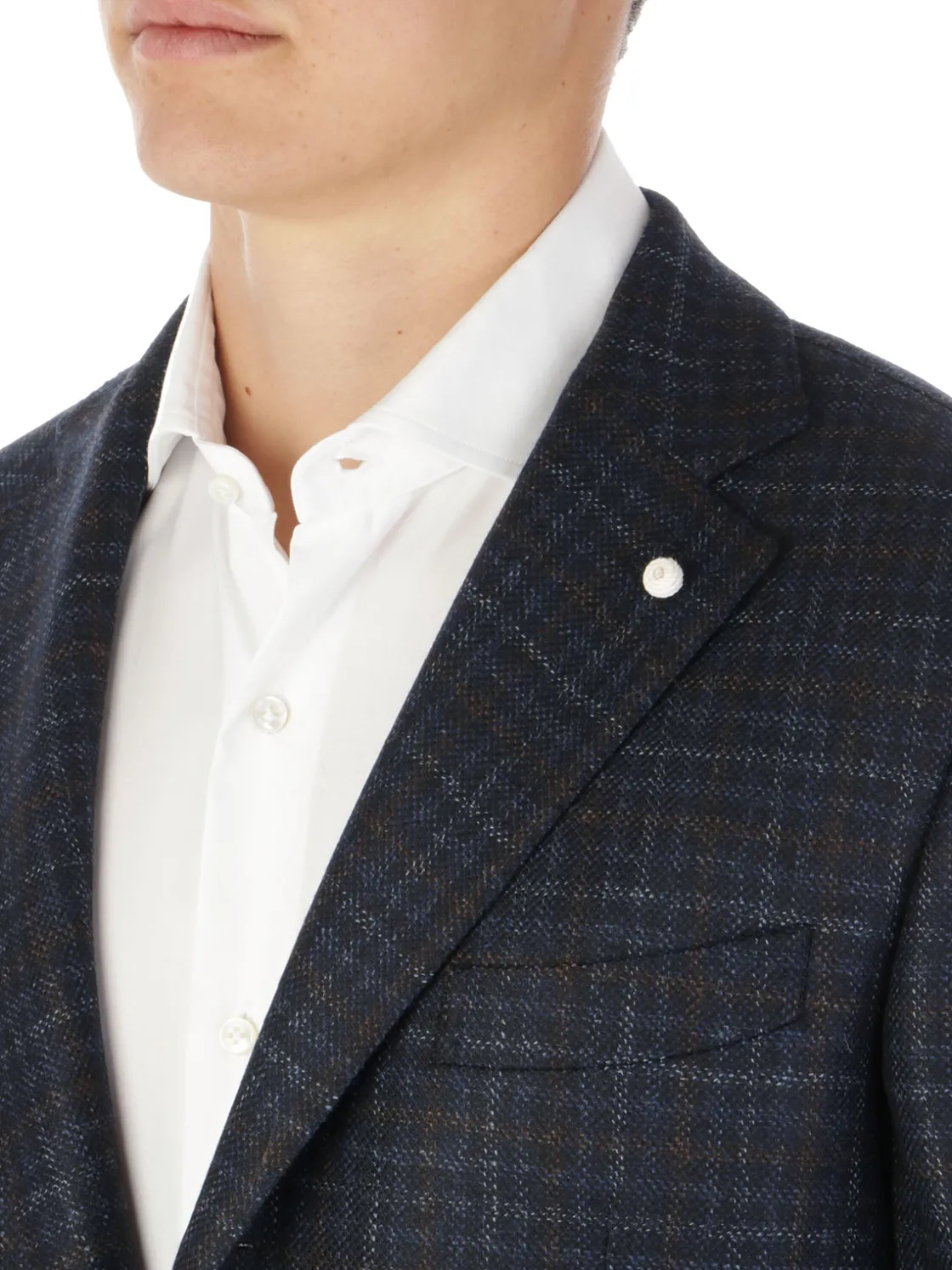 Luigi Bianchi Mantova | Giacca Uomo Principe di Galles>Uomo Blazer E Giacche