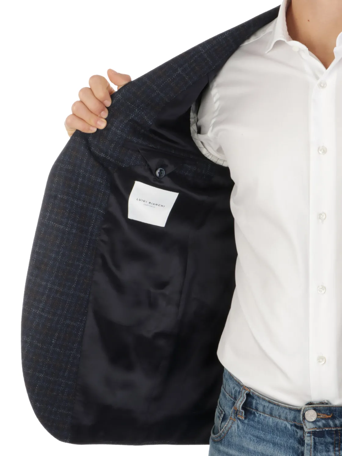 Luigi Bianchi Mantova | Giacca Uomo Principe di Galles>Uomo Blazer E Giacche