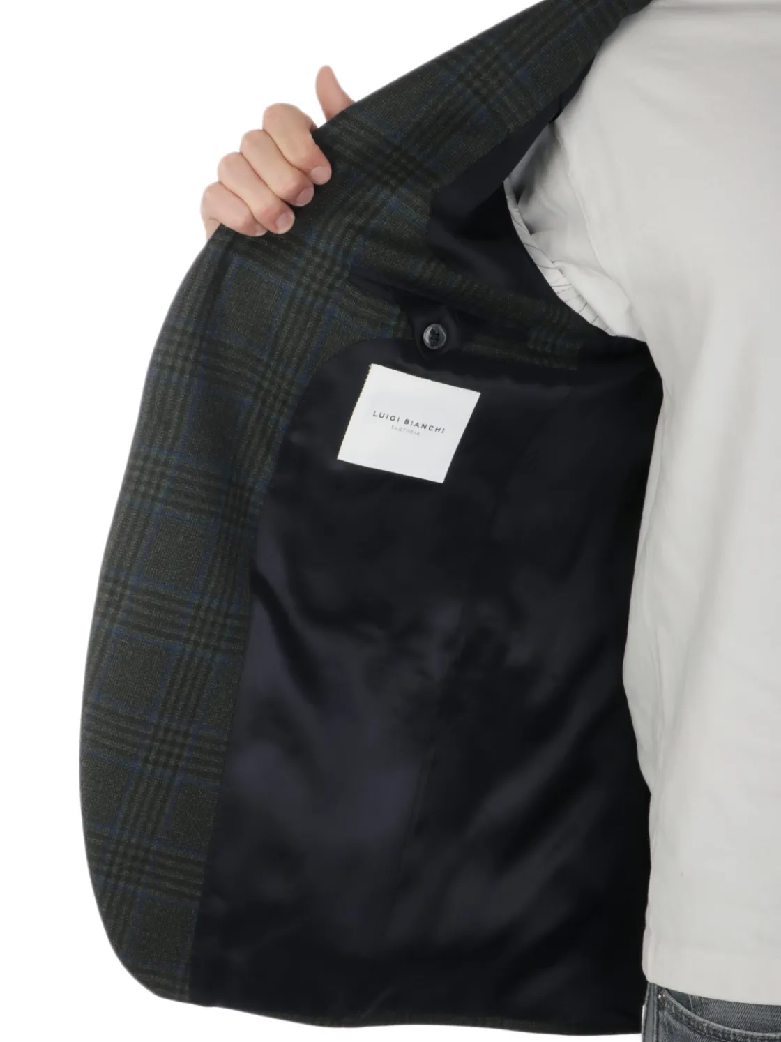 Luigi Bianchi Mantova | Giacca Uomo in Lana Principe di Galles>Uomo Blazer E Giacche