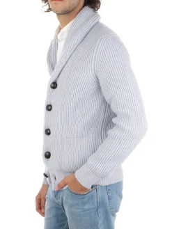 Magazzino Ricambi | Cardigan Sciallato Uomo in Lana e Cashmere>Uomo Maglie