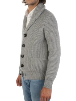 Magazzino Ricambi | Cardigan Sciallato Uomo in Lana e Cashmere>Uomo Maglie