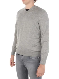Magazzino Ricambi | Scollo a V Uomo in Cashmere e Seta>Uomo Maglie