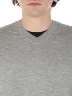 Magazzino Ricambi | Scollo a V Uomo in Cashmere e Seta><noscript><img width=