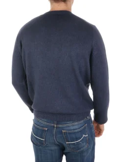Malo | Girocollo Uomo in Cashmere Brinato>Uomo Maglie