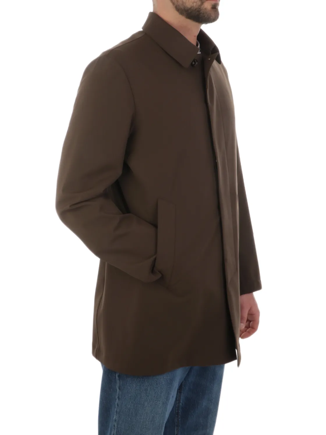 Montecore | Impermeabile Uomo in Tessuto Elasticizzato>Uomo Cappotti E Trench