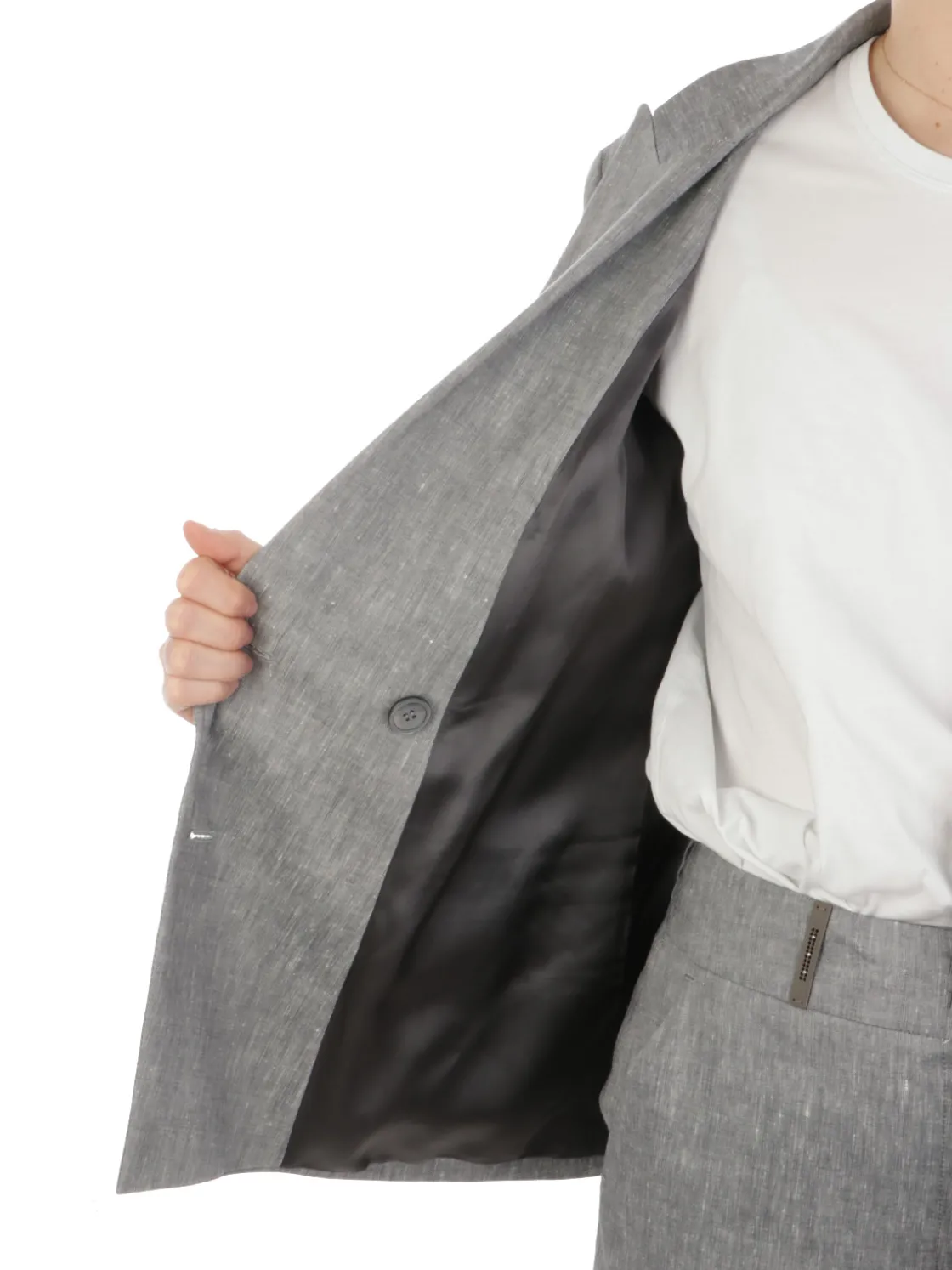 Peserico | Giacca Donna Doppiopetto in Lino>Donna Blazer E Giacche