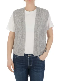 Peserico | Gilet Donna Slim in Lino><noscript><img width=