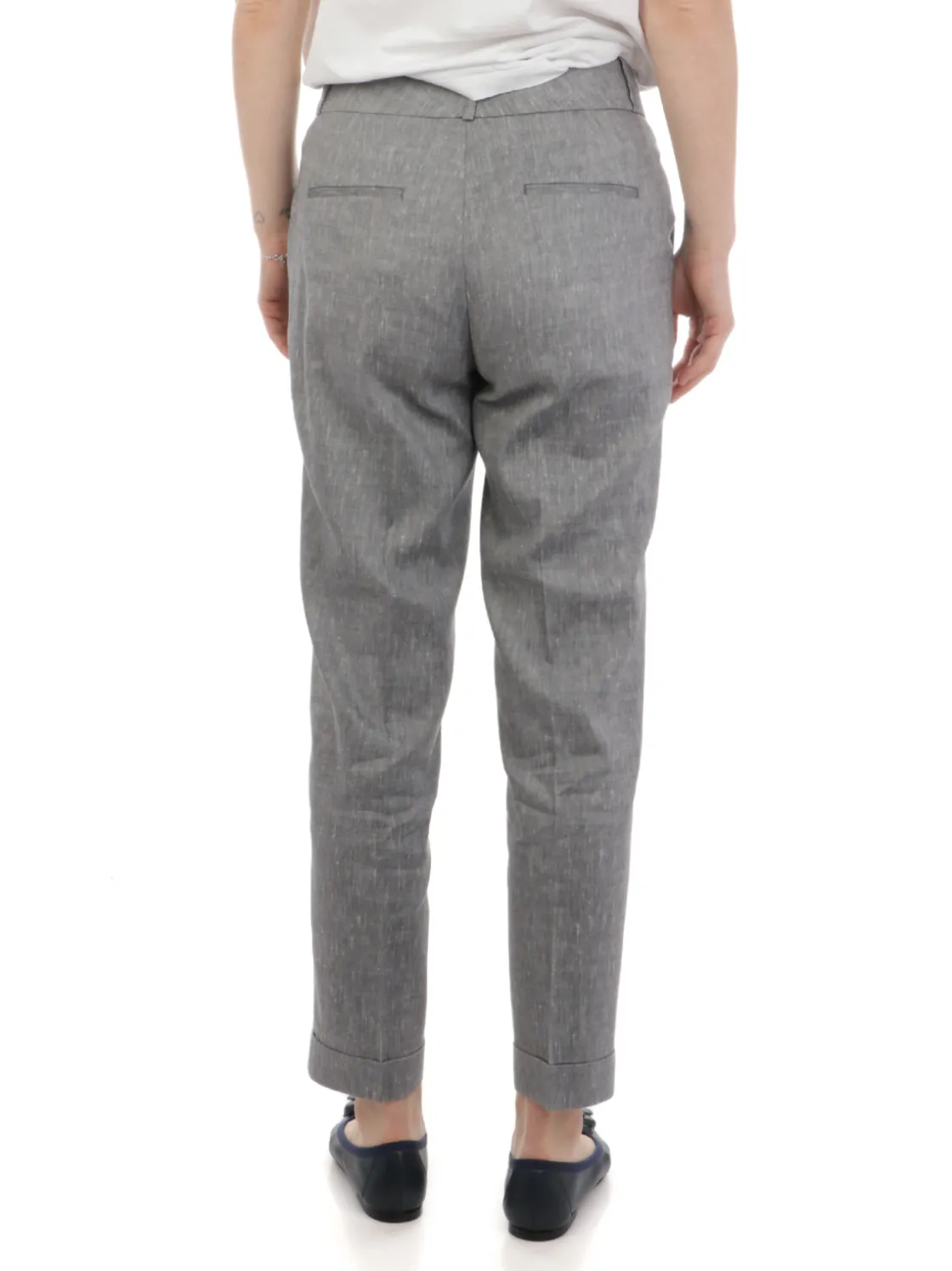 Peserico | Pantaloni Donna Classici in Lino>Donna Pantaloni
