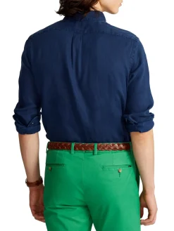 Polo Ralph Lauren | Camicia Uomo Slim in Lino>Uomo Camicie
