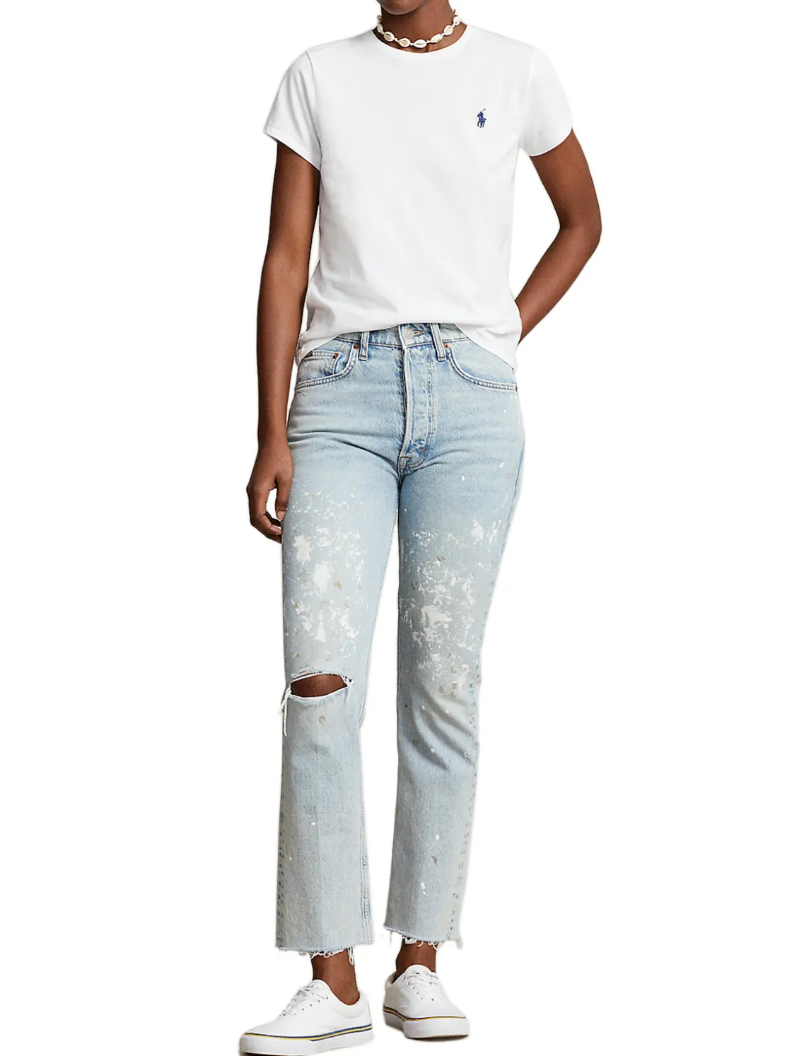 Polo Ralph Lauren | Cotton Jersey Tee>Donna T-Shirts