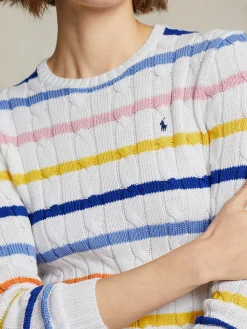 Polo Ralph Lauren | Pullover Donna Treccia a Righe>Donna Maglie