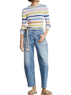Polo Ralph Lauren | Pullover Donna Treccia a Righe><noscript><img width=