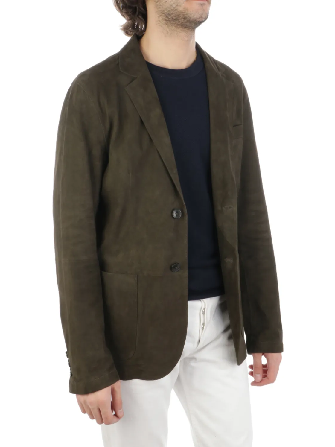 Proleather | Giacca Uomo 2 Bottoni in Pelle Scamosciata>Uomo Blazer E Giacche