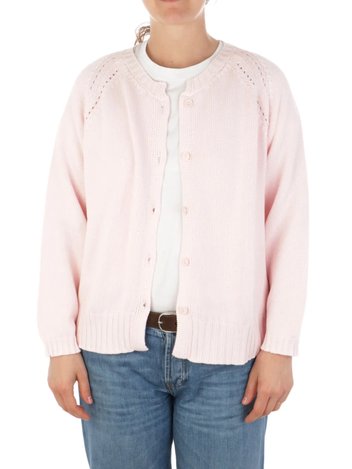 Rossopuro | Cardigan Con Bottoni>Donna Maglie