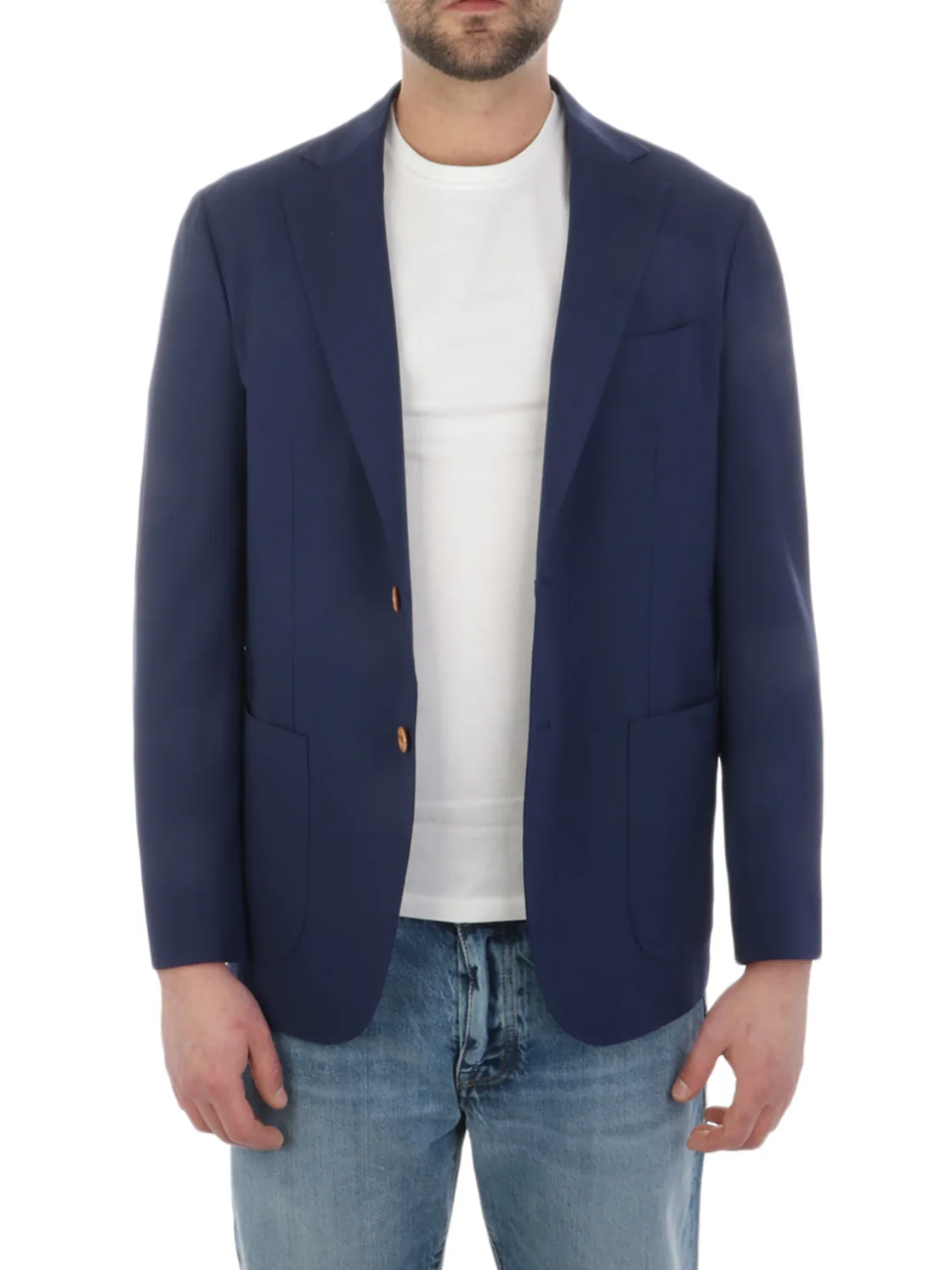 Sartorio | Giacca Uomo in Lana Vergine Stretch>Uomo Blazer E Giacche