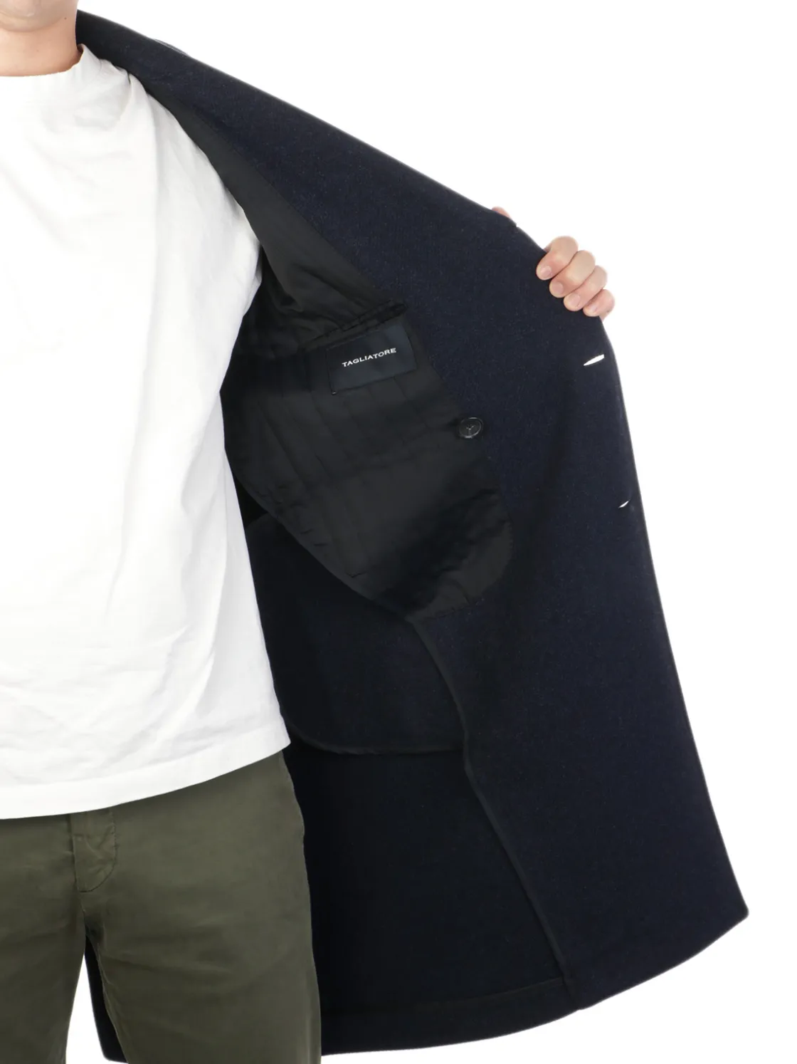 Tagliatore | Cappotto Doppiopetto Uomo in Lana e Cashmere>Uomo Cappotti E Trench