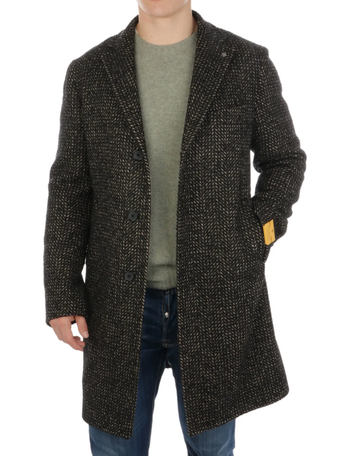 Tagliatore | Cappotto Uomo Spigato in Lana>Uomo Cappotti E Trench