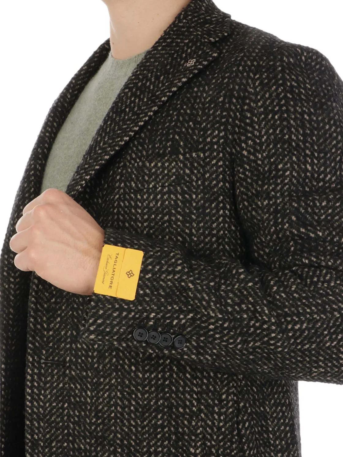 Tagliatore | Cappotto Uomo Spigato in Lana>Uomo Cappotti E Trench