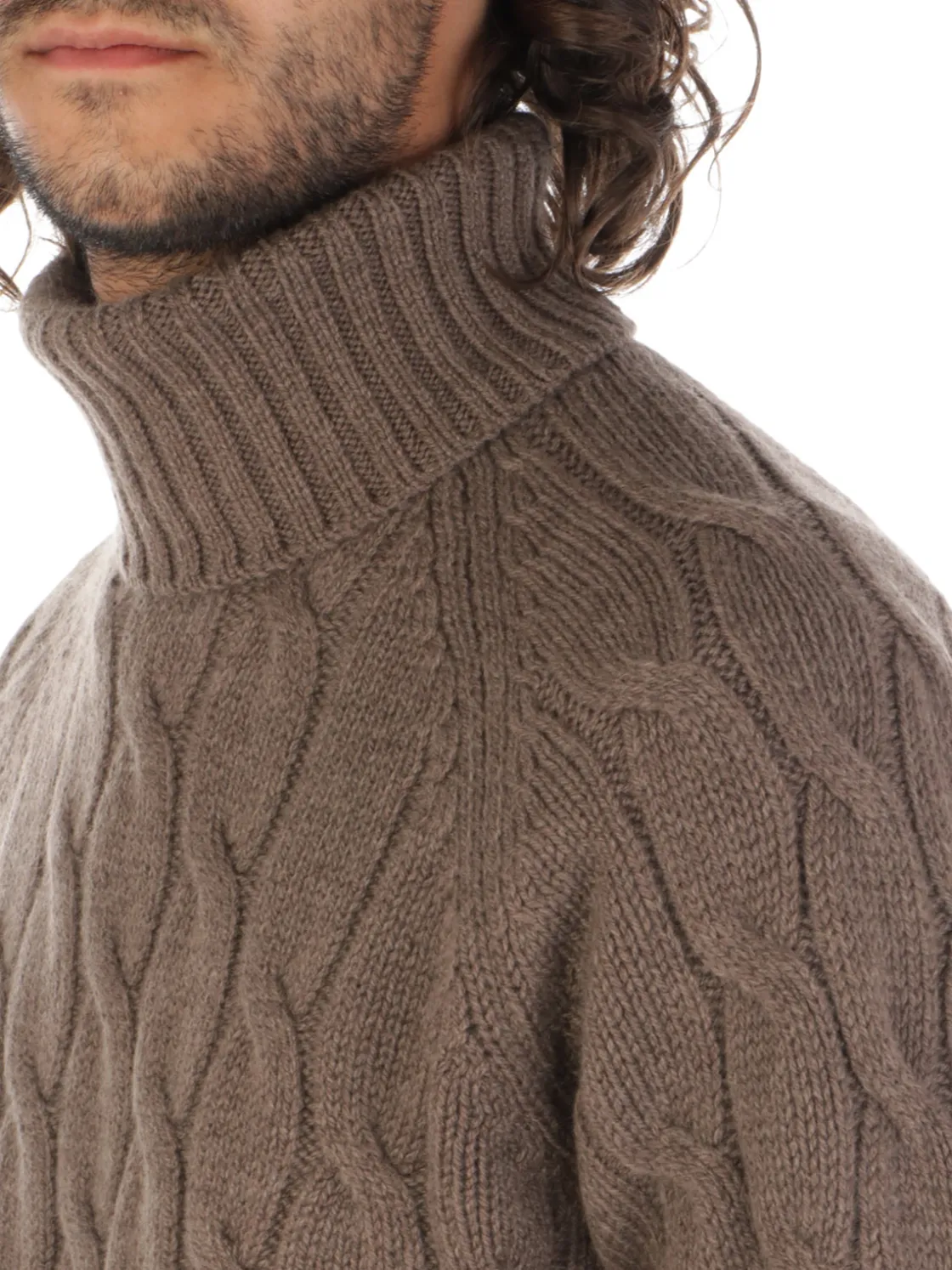 Tagliatore | Dolcevita Uomo a Treccia>Uomo Maglie