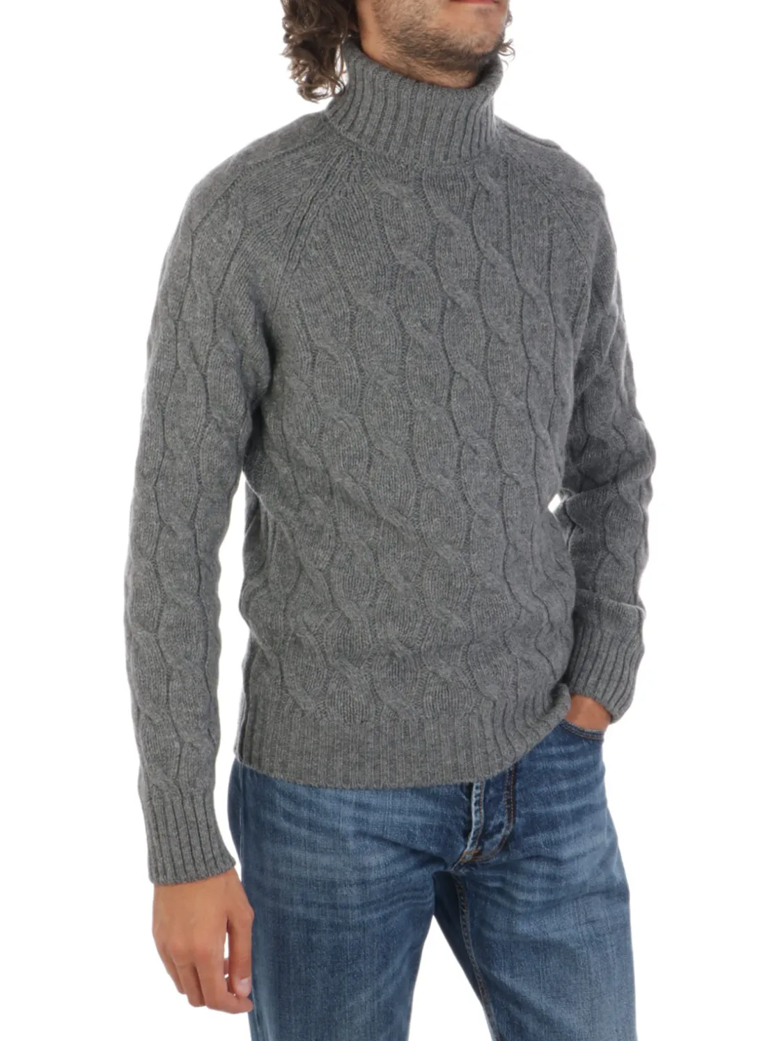 Tagliatore | Dolcevita Uomo a Treccia>Uomo Maglie