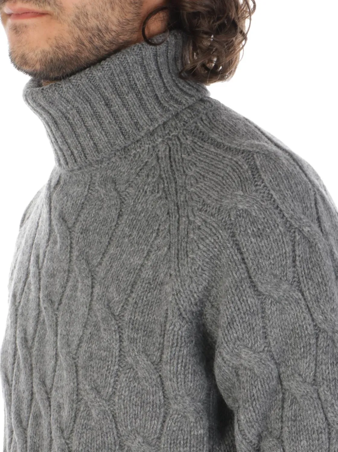 Tagliatore | Dolcevita Uomo a Treccia>Uomo Maglie
