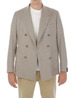 Tagliatore | Giacca Uomo Doppiopetto in Lana e Cashmere><noscript><img width=