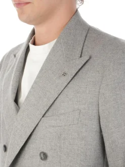 Tagliatore | Giacca Uomo Doppiopetto in Lana e Cashmere><noscript><img width=