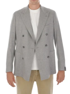 Tagliatore | Giacca Uomo Doppiopetto in Lana e Cashmere><noscript><img width=