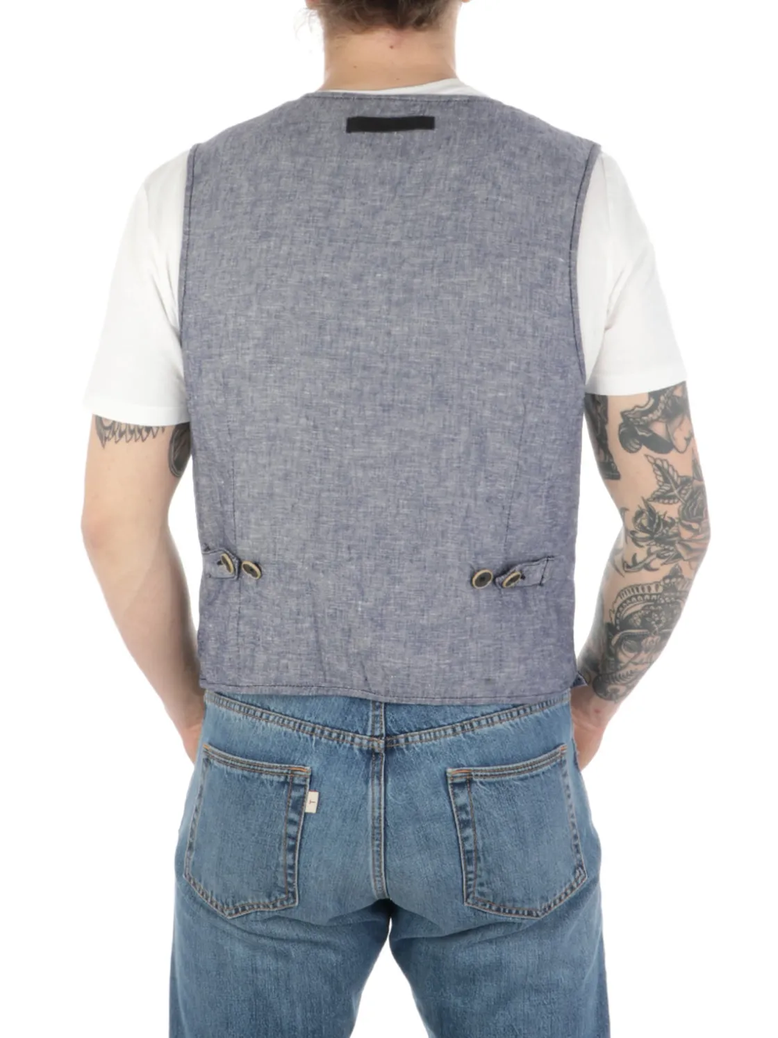 The Jack Leathers | Gilet Uomo in Suede Lorry>Uomo Gilet E Smanicati