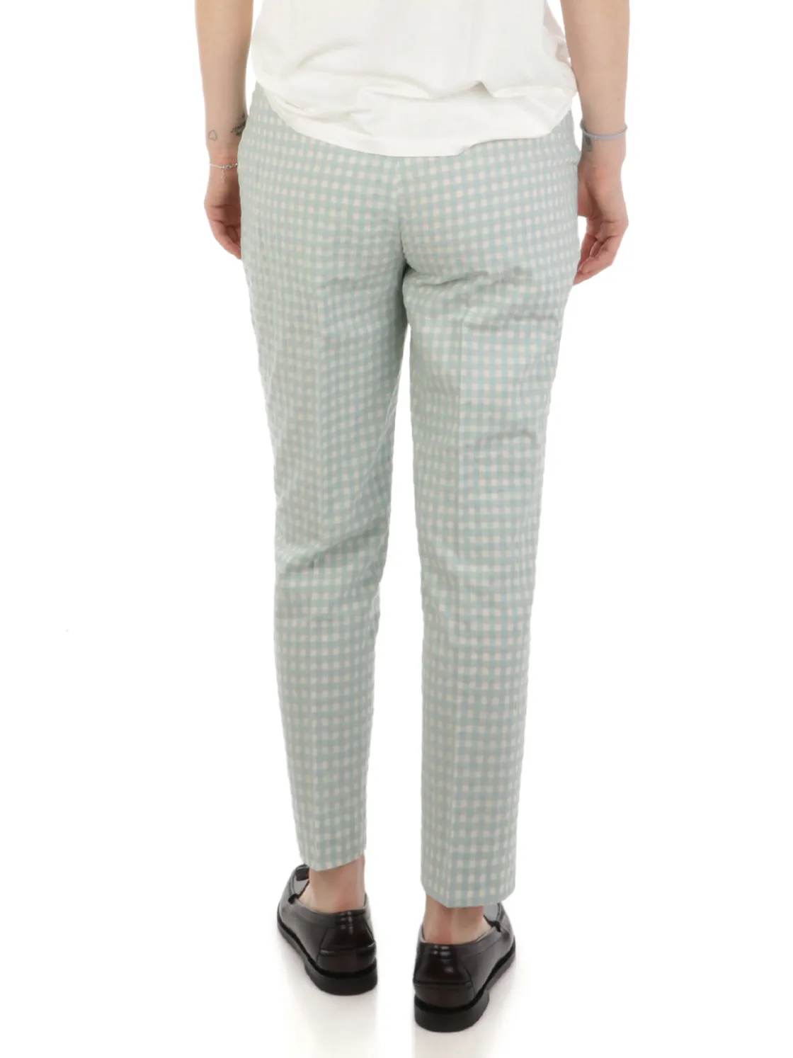 Via Masini 80 | Pantaloni Donna Vichy in Cotone>Donna Pantaloni