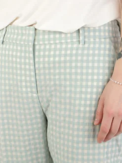 Via Masini 80 | Pantaloni Donna Vichy in Cotone><noscript><img width=