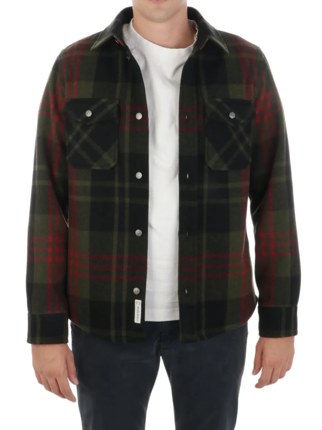 Woolrich | Alaskan Overshirt Uomo in Lana>Uomo Giubbotti E Piumini