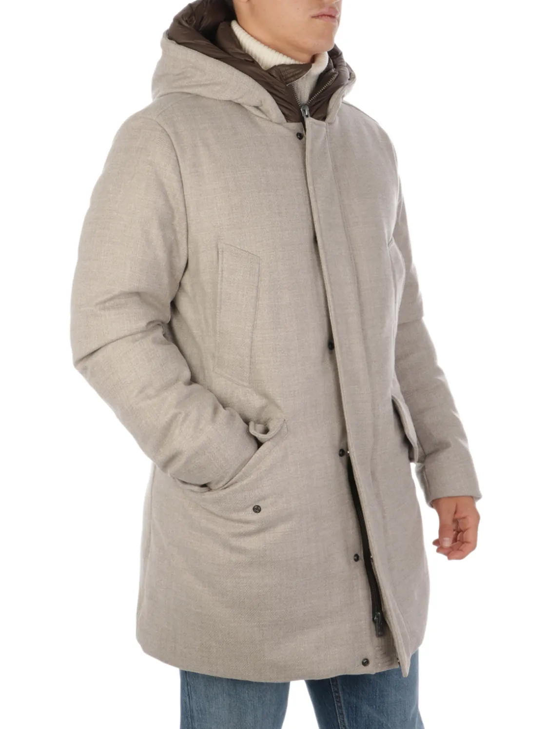 Woolrich | Parka Uomo in Lana Loro Piana>Uomo Giubbotti E Piumini