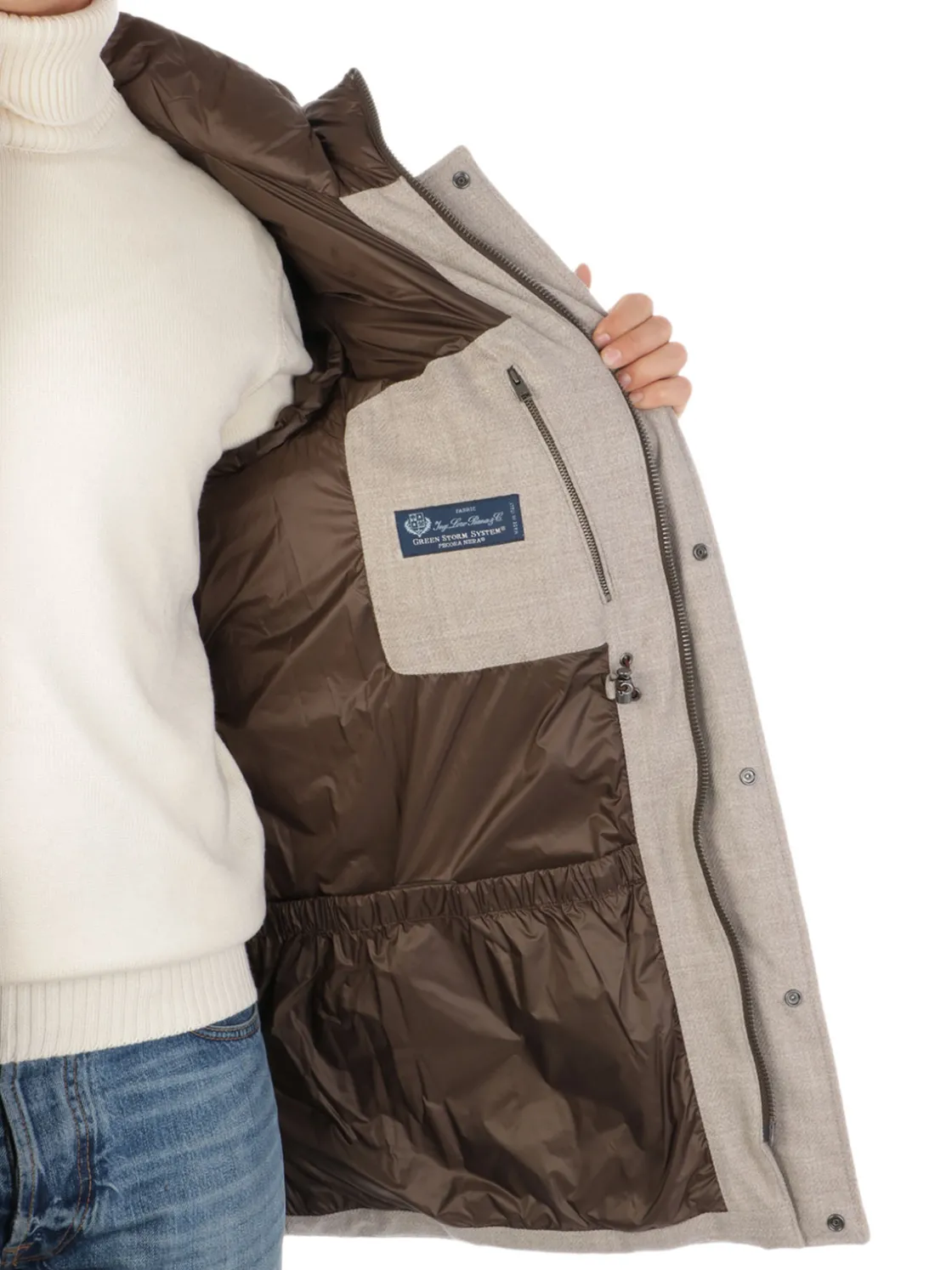 Woolrich | Parka Uomo in Lana Loro Piana>Uomo Giubbotti E Piumini