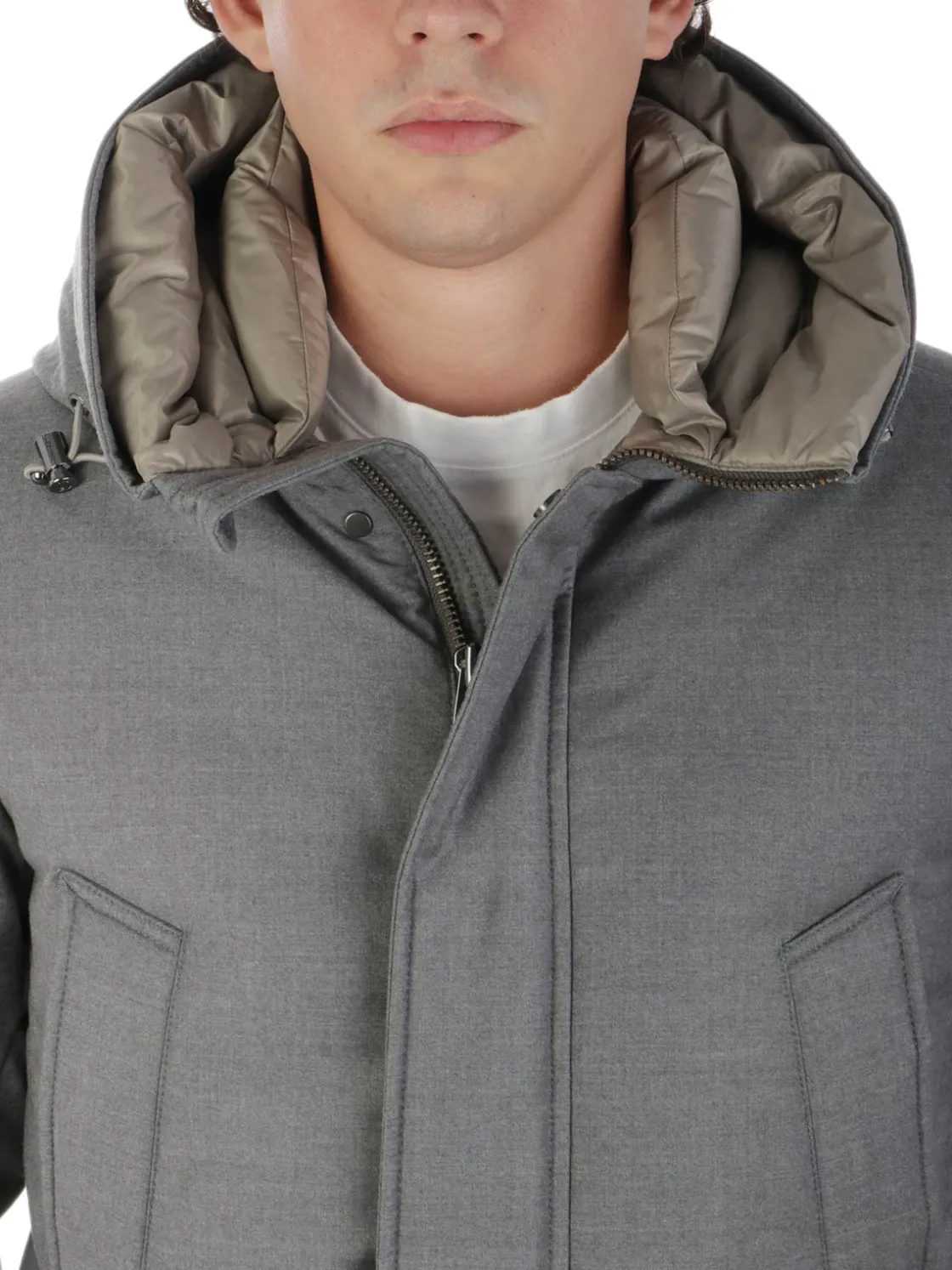 Woolrich | Parka Uomo Luxe in Tessuto Loro Piana>Uomo Giubbotti E Piumini