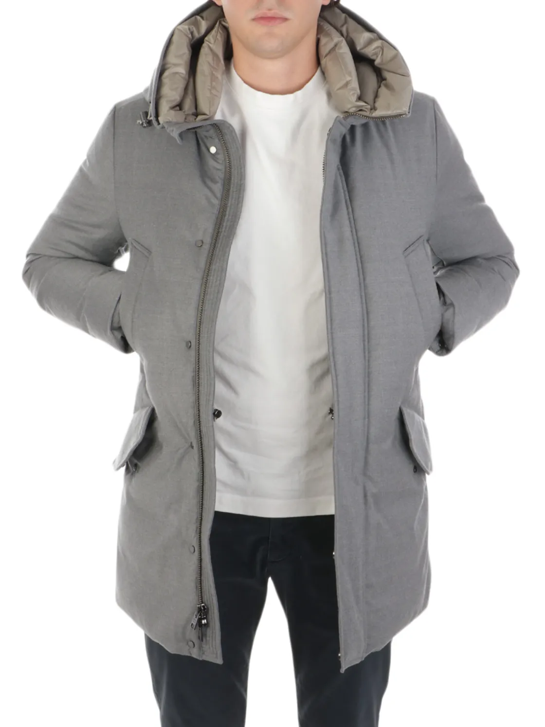 Woolrich | Parka Uomo Luxe in Tessuto Loro Piana>Uomo Giubbotti E Piumini